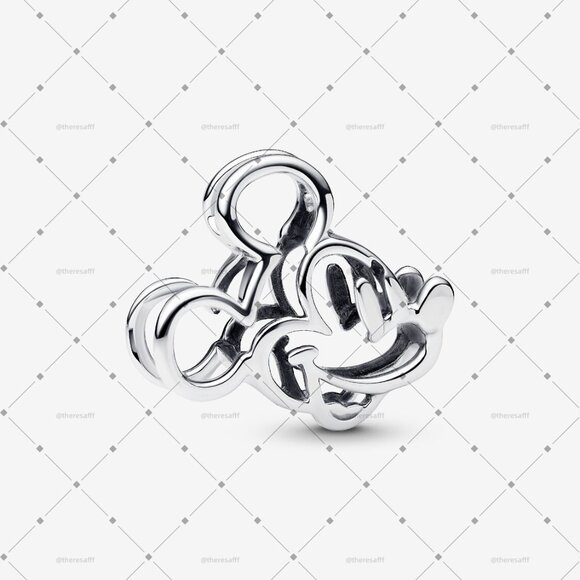 Pandora Disney Mickey Mouse Openwork Charm - Picture 2 of 5